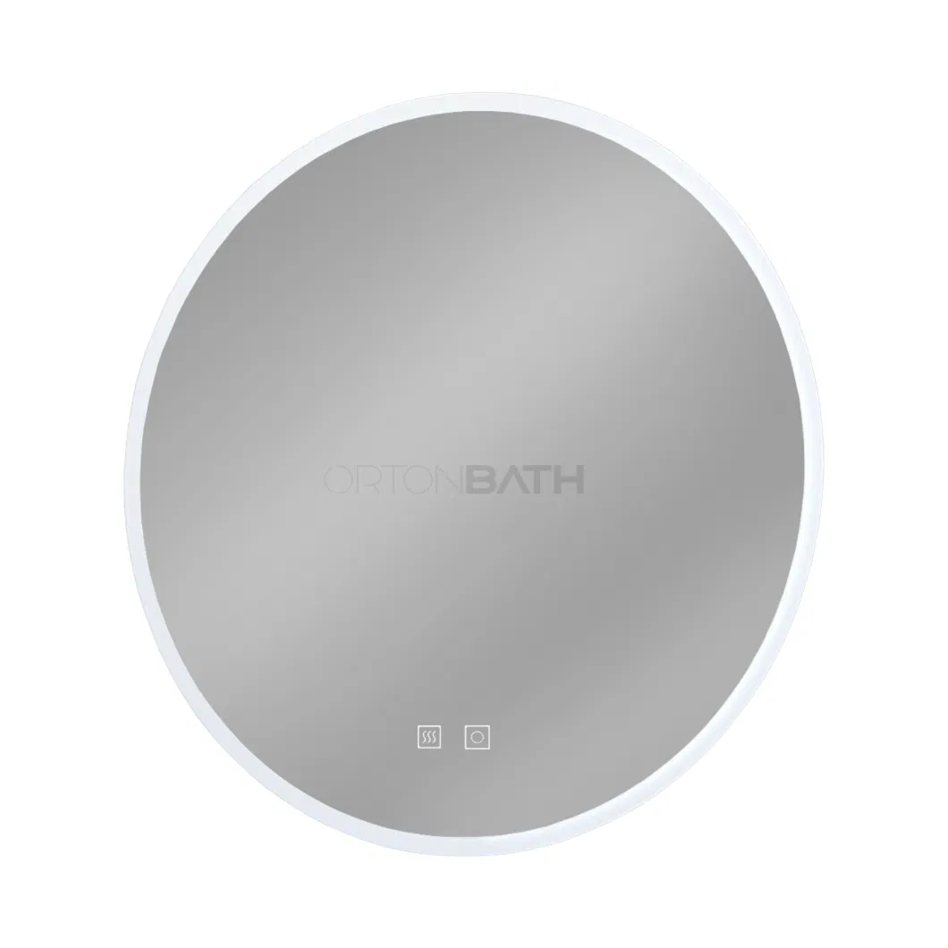 Ortonbath Bathroom Mirror for Wall, Adjustable Brightness Vanity Mirror, Backlight Round Wall Mirror with Anti Fog, Smart Mirror