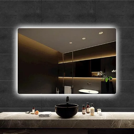 Monarch Smart Hotel LED Bath Mirror Designer Nordic Back Lit Bathroom Touch Screen Mirror Bluetooth Mirrors