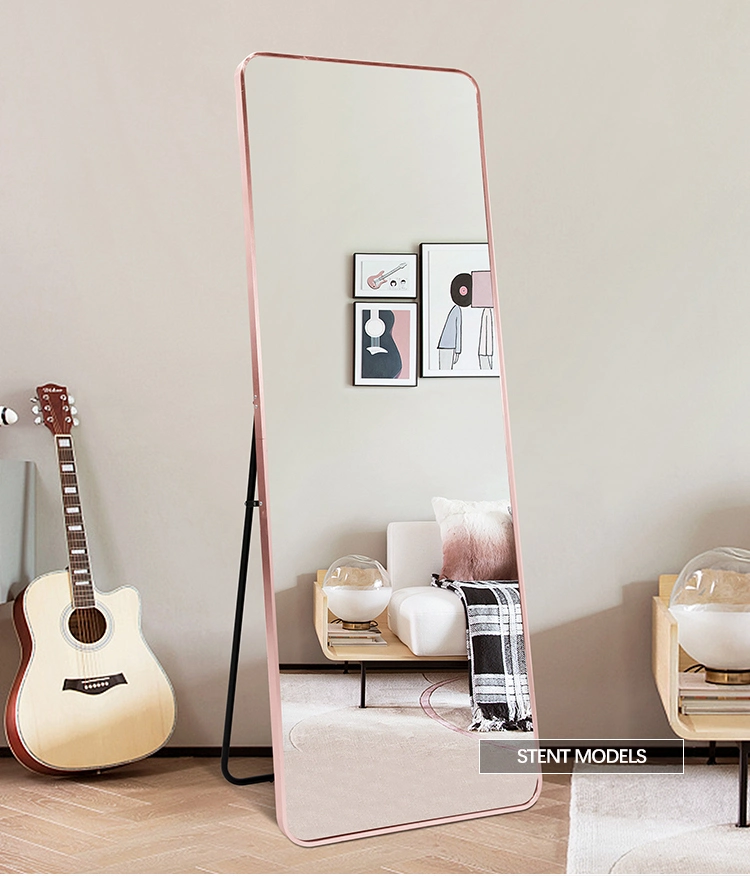 Full Length Floor Mirror with Stand Round Corner Dressing Mirror 80X180cm