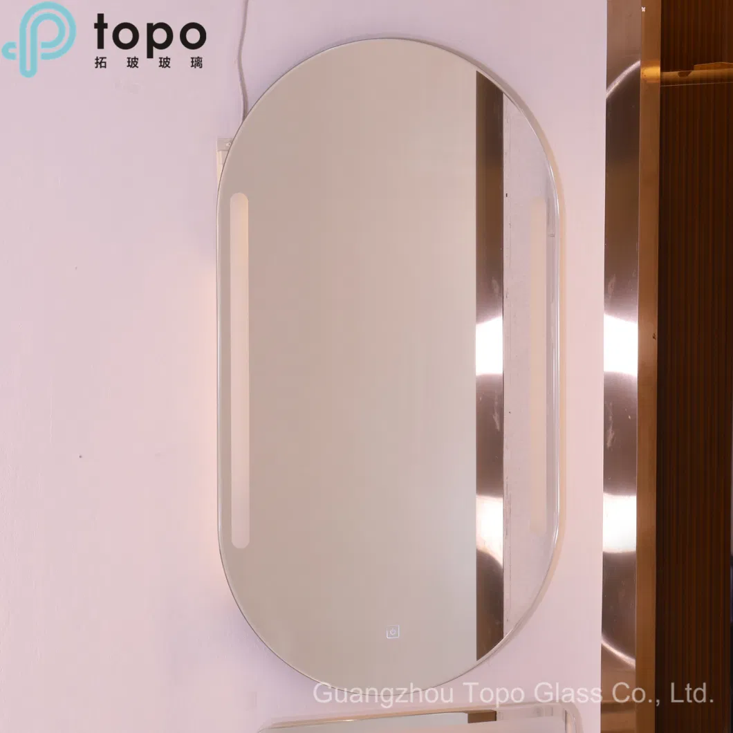 Ellipse Fashion Fogless Touch Screen LED Mirror for Bathroom (MR-TP002)