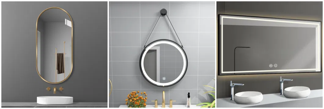 Home Decor 4mm 5mm Smart Glass Bathroom LED Mirror with Frame