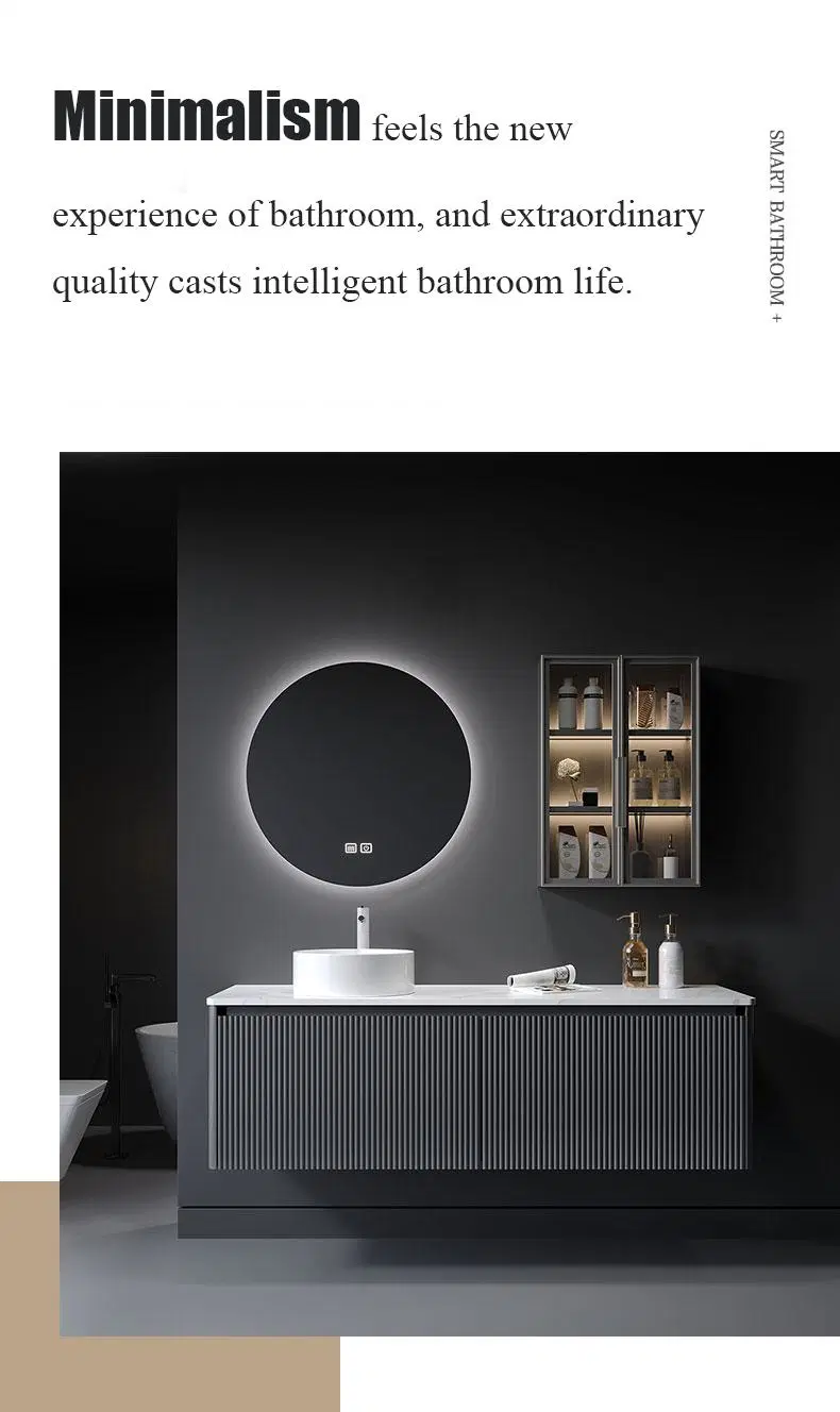 Rectangle Countertop White Bathroom Vanity Vessel Oak Modern Bathroom Furniture