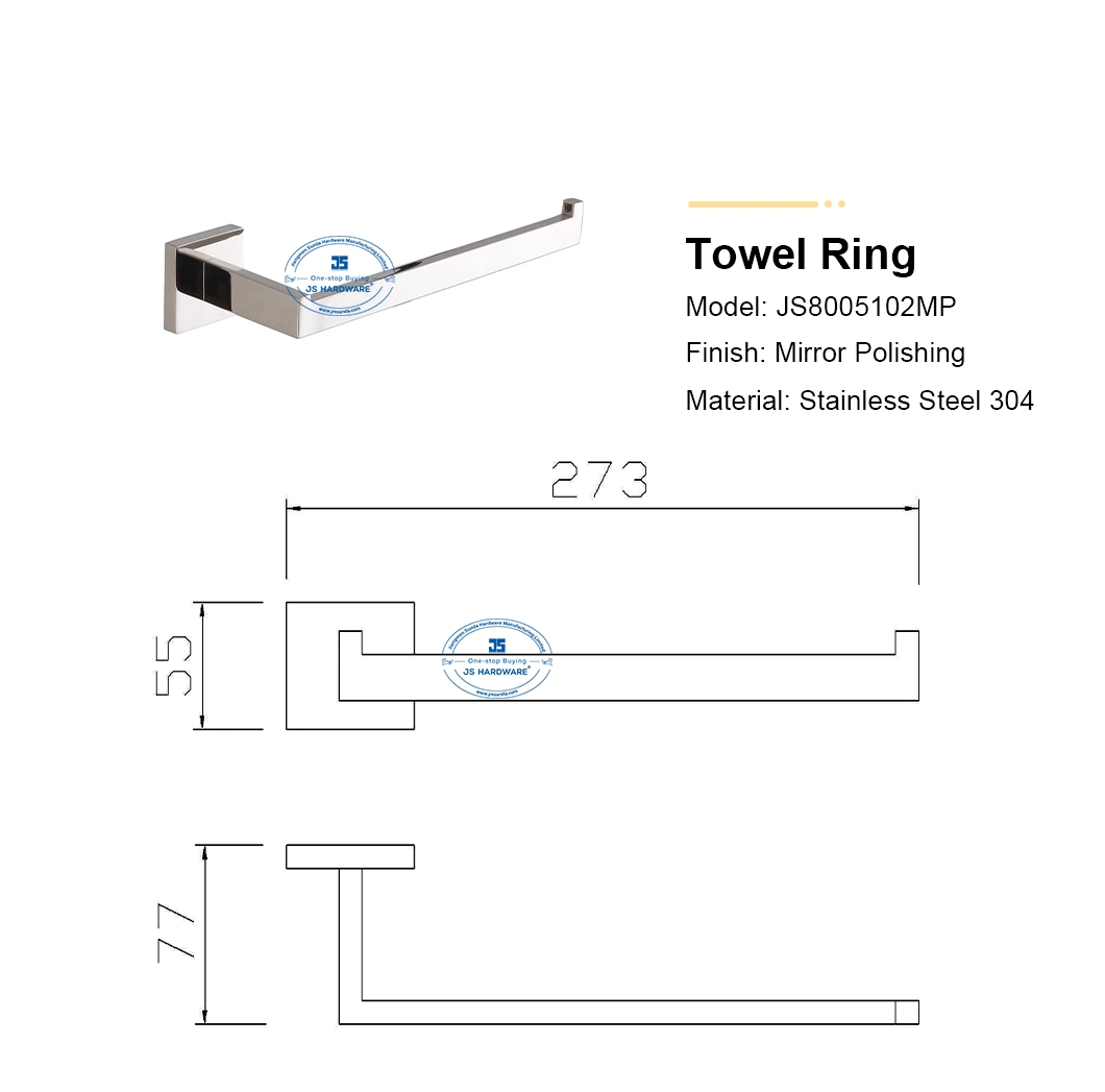 Wholesale Towel Rack Wall Mounted Bathroom Accessory Towel Holder Bathroom Shelves