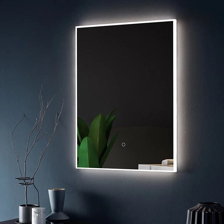 Crystal Plastic Framed Bathroom Mirros LED Mirrors