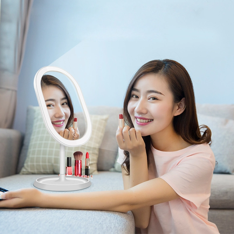 New Design Home White Beauty Table LED Touch Makeup Mirror