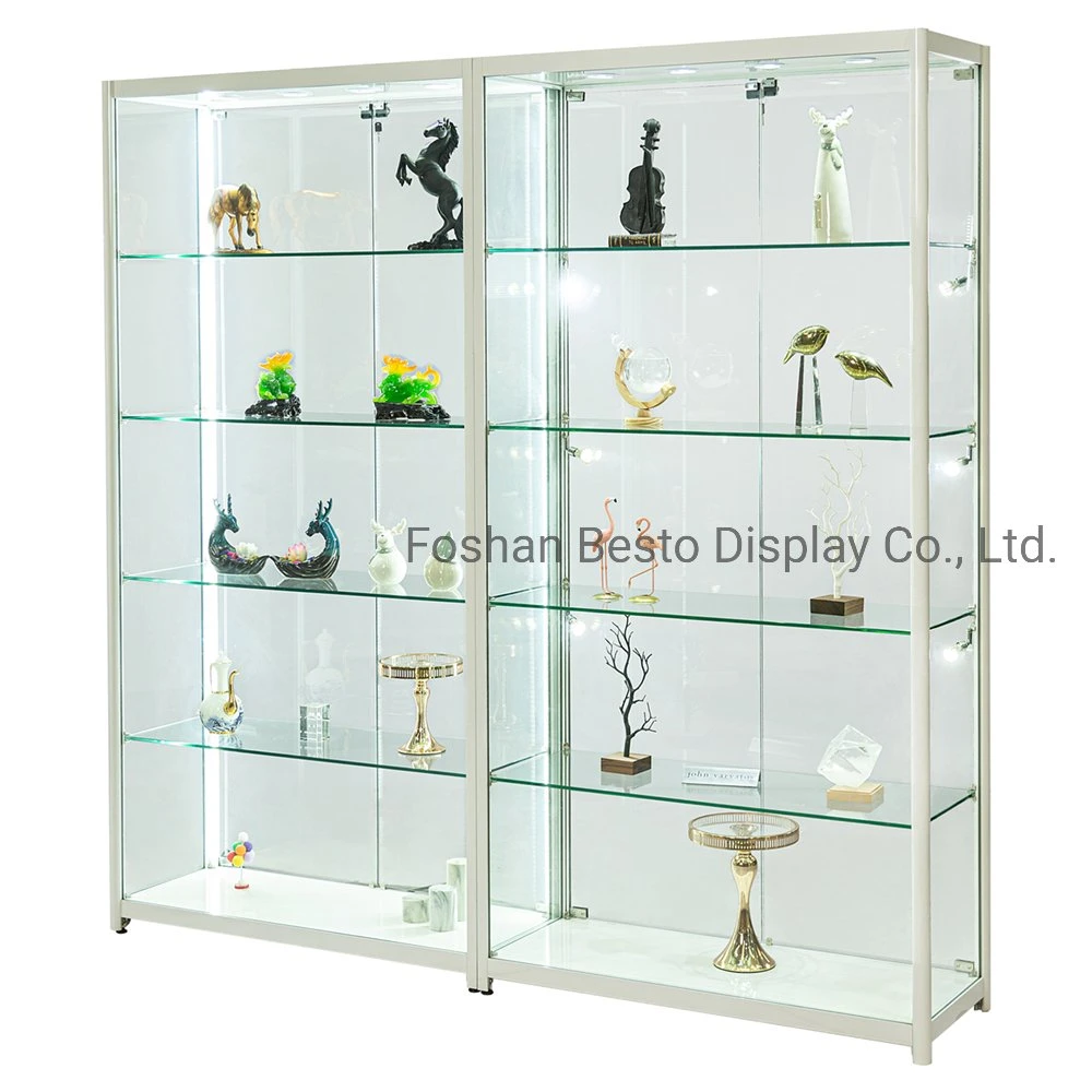 Us Custom Display Glass Cabinets with LED Lights for Vape Store, Retail Stores, Smoke Store, Gift Store, Jewelry Display, Vitrine, Retail Display