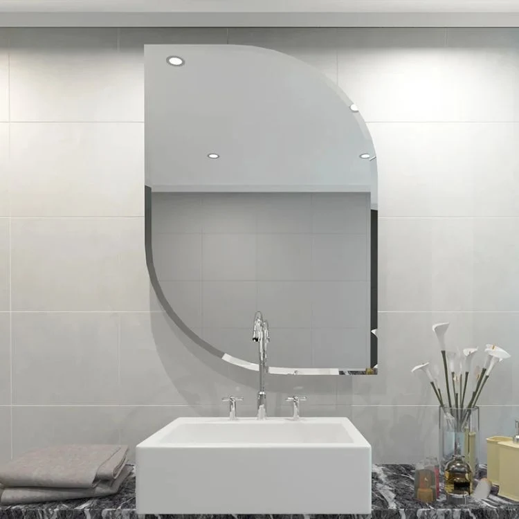 Frameless Irregular Wall Mounted Mirror Decorative Mirror Wall Hanging Hotel Bathroom