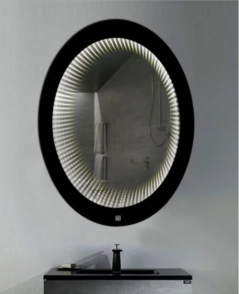 3D Infinity Time Tunel LED Lighted Home Decor Wall Makeup Mirror