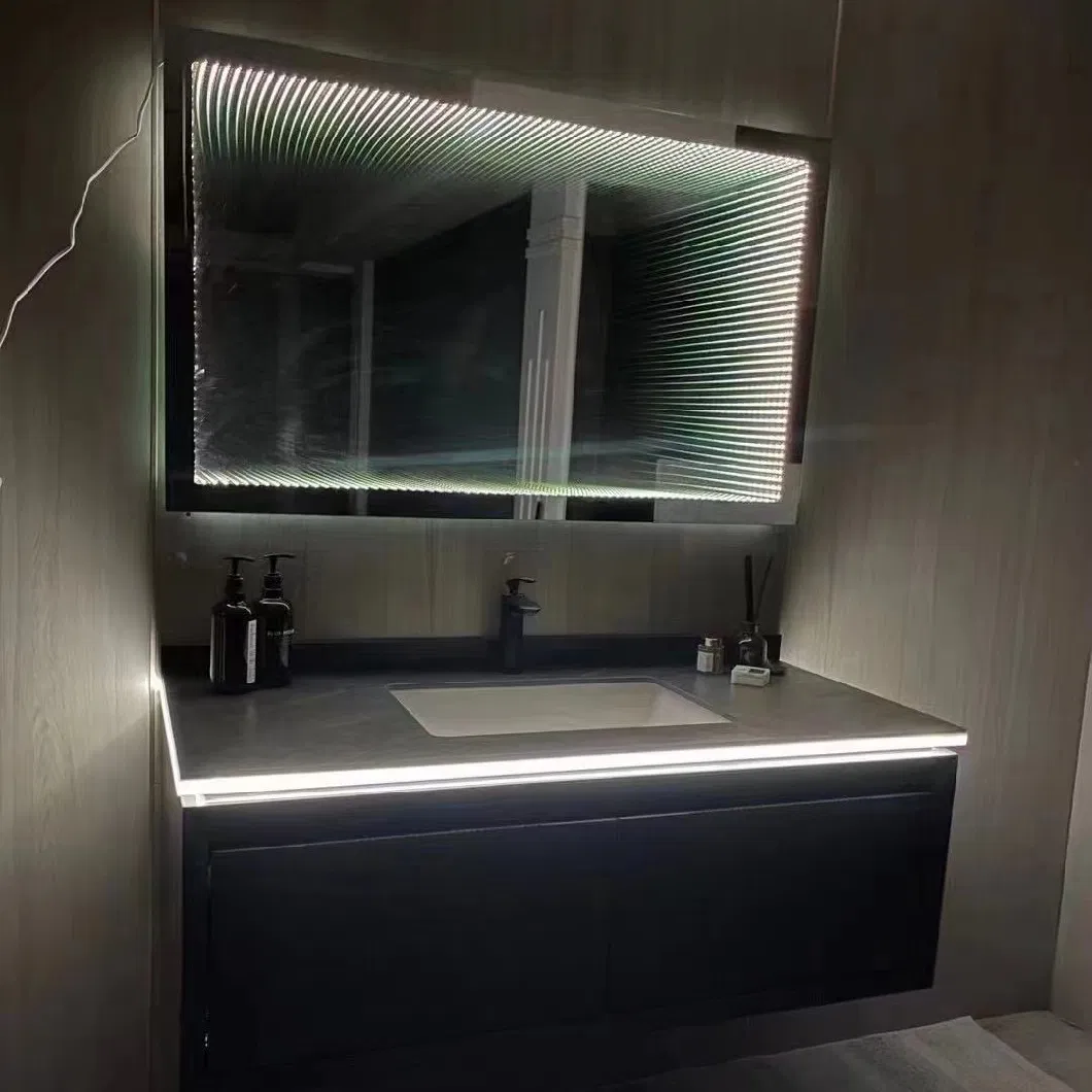 Modern Wall 3D Mirror Magic Tunnel Bathroom LED Infinity Mirror