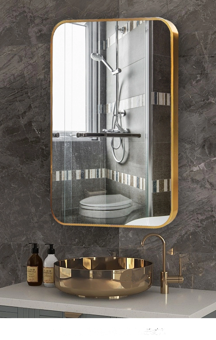 Irregular Hotel Wall Decorative LED Laminated Make up Smart Bath Room Mirror