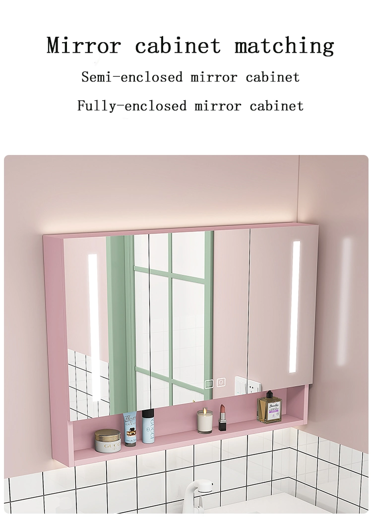 Wooden Luxury Products All Bathroom Cabinet Wall-Hung with Bathroom Sink Cabinets Furniture with Mirror Vanity and Basins