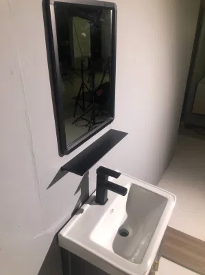 Mobiliario de baño sanitario montaje de contrachapado Armario lavabo lavabo moderno tocador