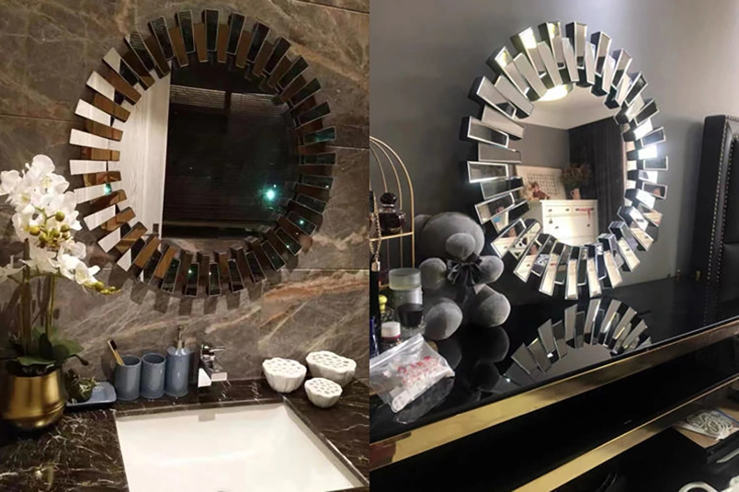 Top Selling Design Metal and Glass Wall Mirror Wholesale Exporter Designer Handmade Wall Decorative Mirror