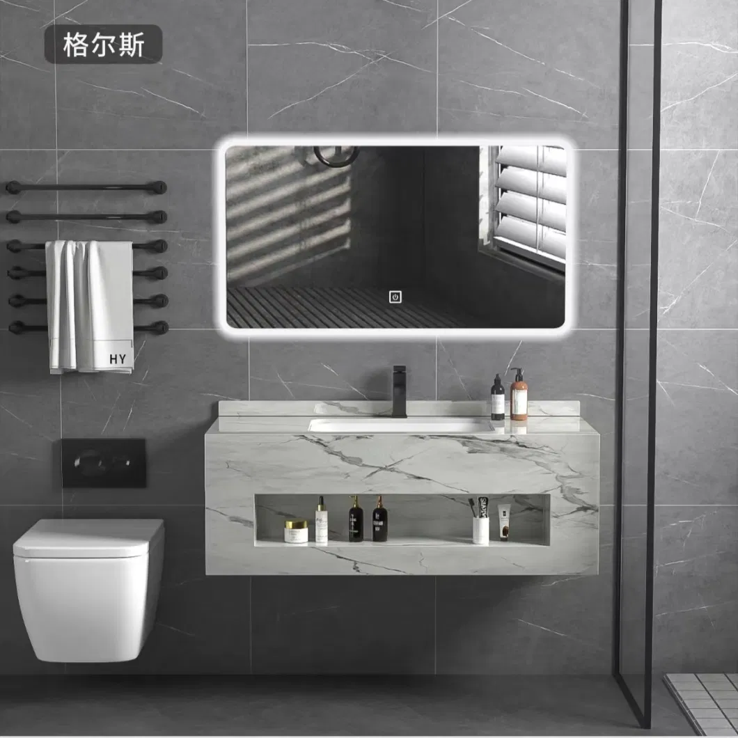 Guangdong Bathroom Cabinet with Mirror, LED Lights Medicine Cabinets Bathroom Vanity