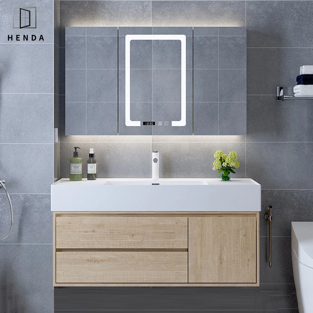 Aluminium&Wood&Stainless Steel Modern Mesa Bathroom Cabinet Waterproof