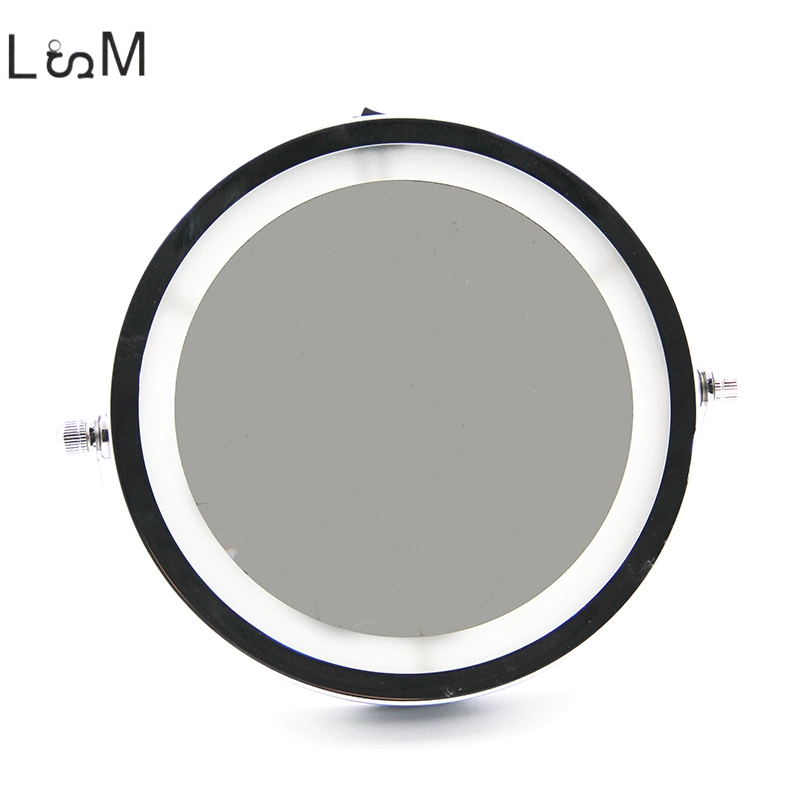 Silver Color Mini Size Double Sided Magnifying Mirror Makeup Mirror
