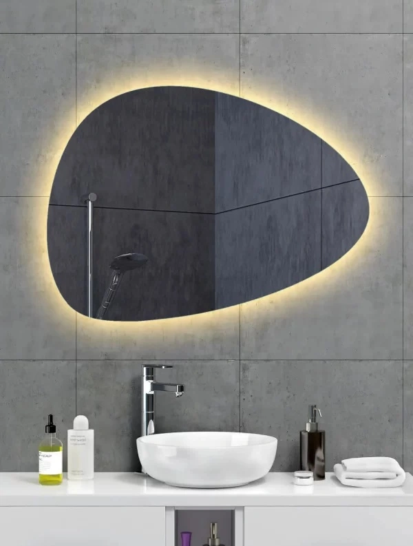 OEM Modern LED Mirror Round LED Mirror Wall Mounted Touch Switch Smart Mirror for Bathroom with LED Light
