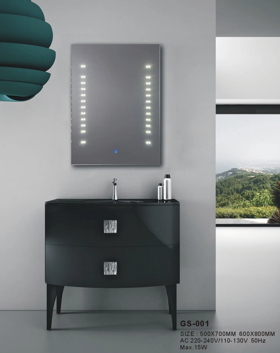 Vertical Rectangle Wall LED Triangle Small Clackroom Bath Room Smart Mirror