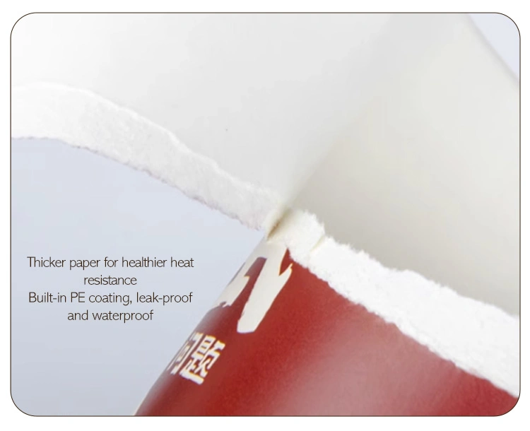 Hot Selling Custom Printed Disposable 100% Biodegradable Non-Fluorescent Agent 8 Oz Single Wall Coffee Paper Cups