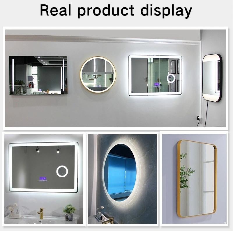 CE IP44 Bathroom Wall Mounted Defogger LED Infinity Mirror Pass TUV / ETL Certificate