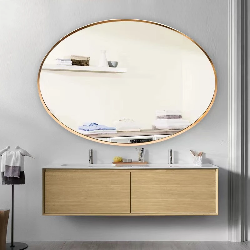 Black Gold Frame Full Length Standing Silver Mirror