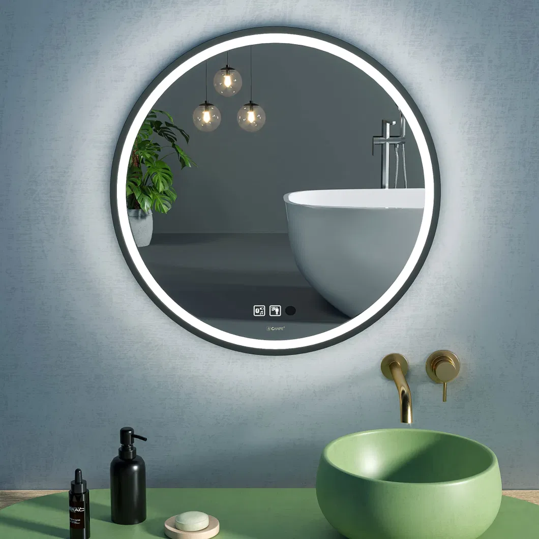 China Factory OEM Smart Touch Sensor Makeup Bathroom LED Mirror Furniture for Home Decoration Beauty Salon Hotel