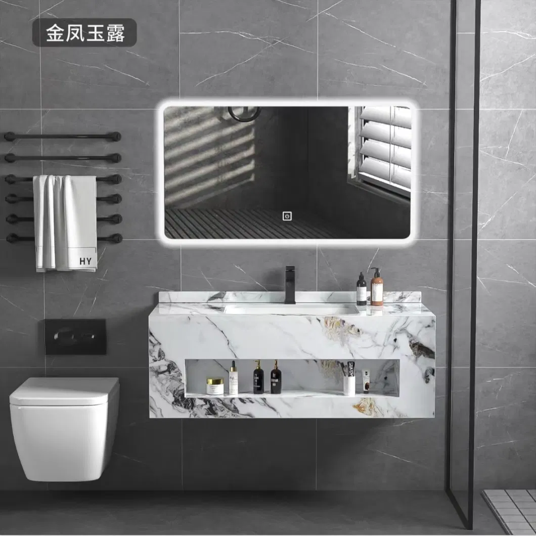 Guangdong Bathroom Cabinet with Mirror, LED Lights Medicine Cabinets Bathroom Vanity