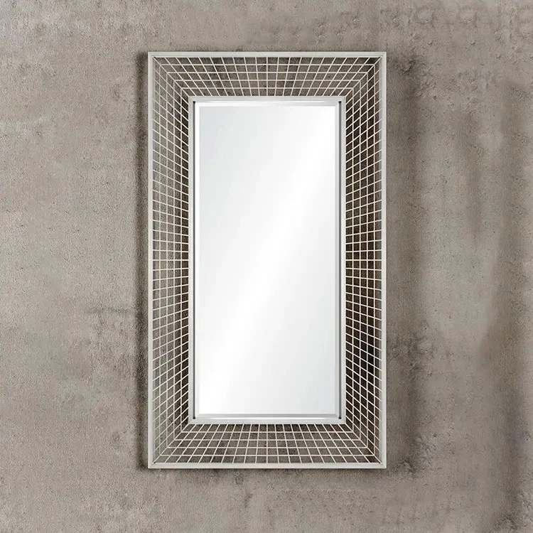 Modern Home Decorative Metal Frame Dressing Wall Mirror Standing Full Length Mirror From China