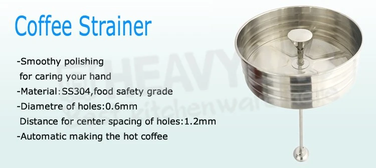 Heavybao Mirror Blue Stainless Steel Electric Coffee Maker for Restaurant
