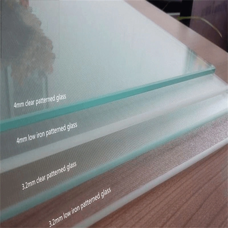 Factory Customize Size 3300*2000mm Low Iron Pattern Solar Glass