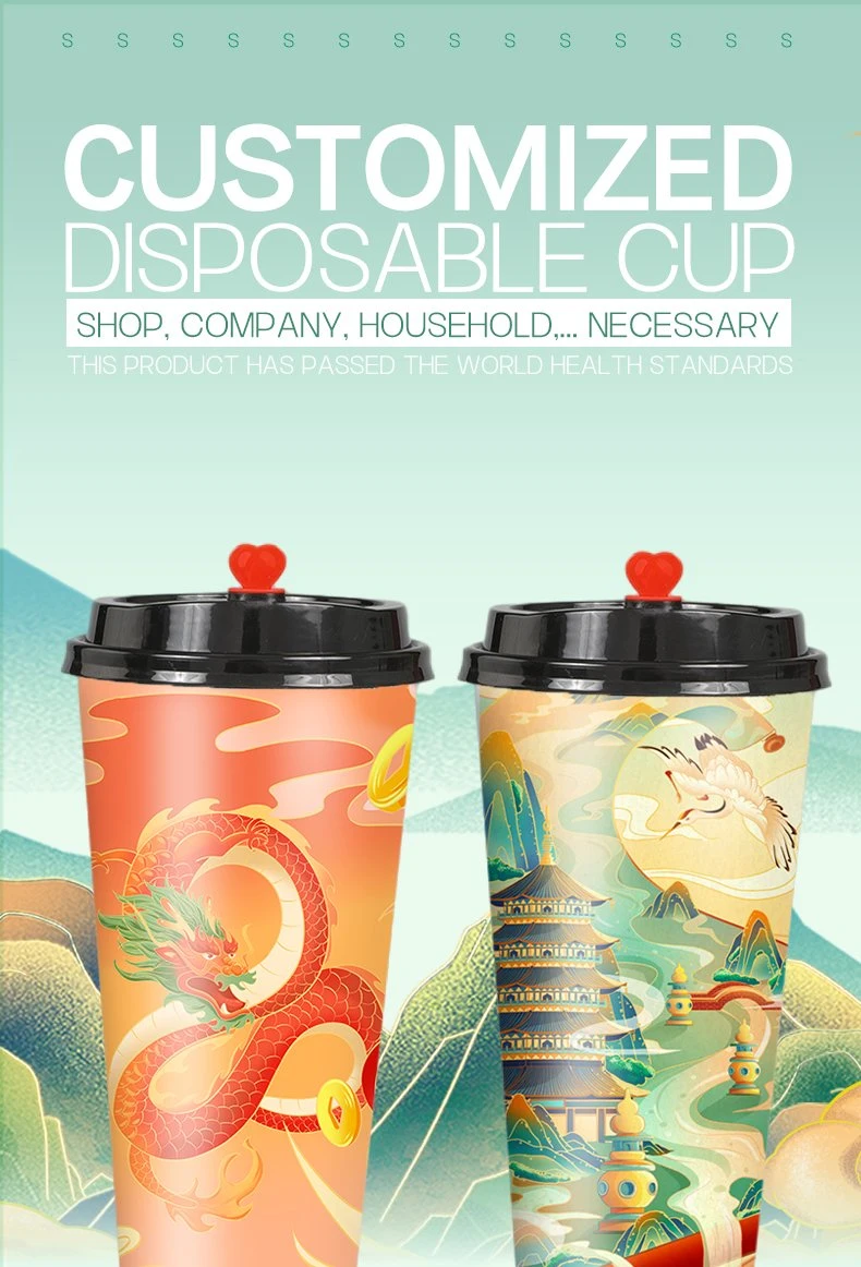 Disposable Single Wall Paper Cup Coffee Tea Milk Drinking Paper Cup