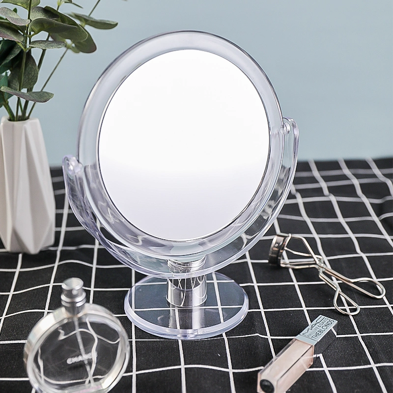 Portable Shinning Round Small Travel Customizable Magnification Makeup Mirror