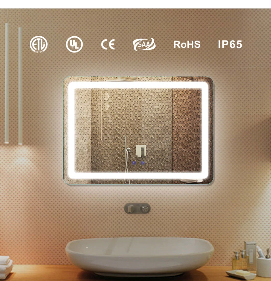 Wholesale Durable Illuminated Hotel Modern Luxury Custom Lighted Bathroom Smart Vanity LED Mirror