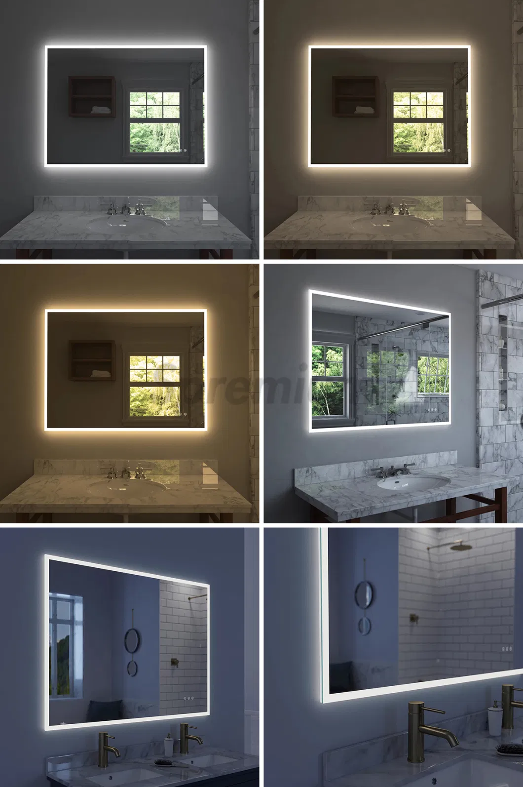 Styling Mirror Long Vanity Mirror with Lights Hotel Room Mirror Bathroom Mirror Smart Mirror Wall Mirror Espejo Con Luz