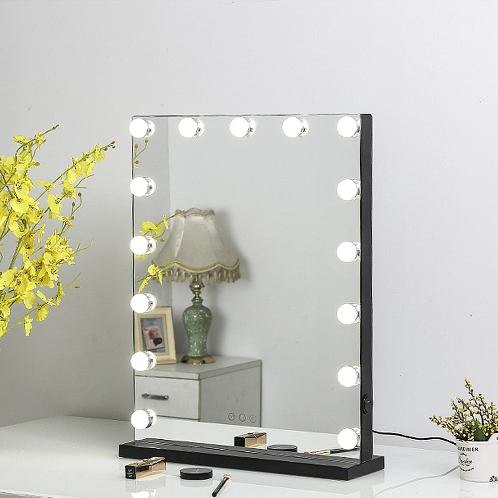 Touch Screen Makeup Mirror Dressing Table Mirror with Light Bulb