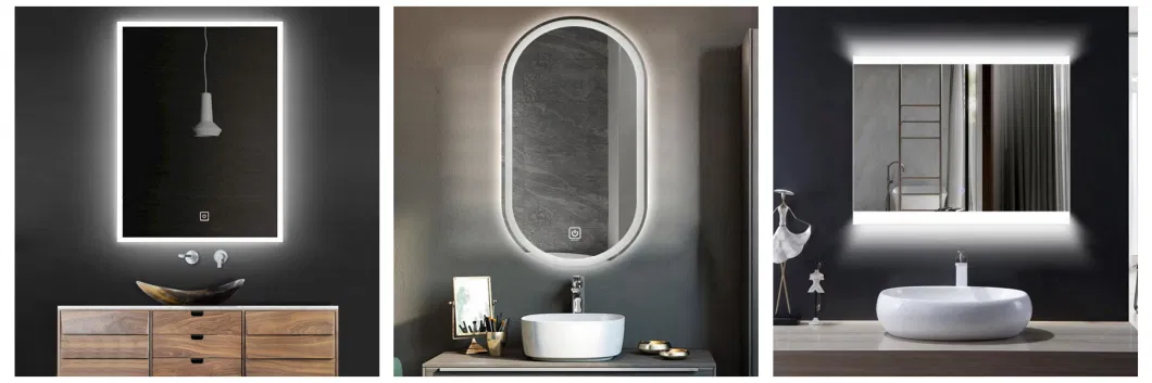 Jinghu China Factory Bathroom Wall Mirror Cabinet Multipurpose Storage Bathroom LED Mirror Medicine Cabinet