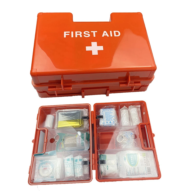 DIN13157 Industrial First Aid Kit Wall Mounted ABS First Aid Kit for Workplace ABS First Aid Box Waterproof Plastic Case