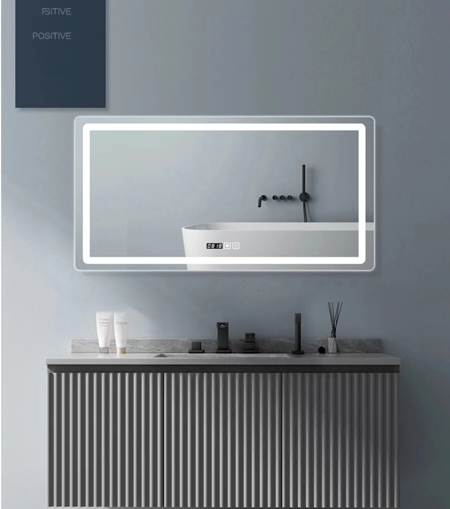 Bathroom Wash Basin Mirror Cabinet Wall Mounted with LED Light