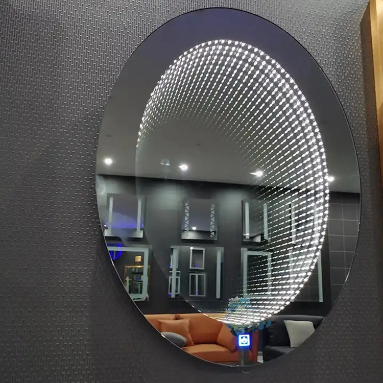 Factory Wholesale Good Quality Touch Sensor Modern Wall Hanging Time Tunnel 3D LED Infinity Mirror