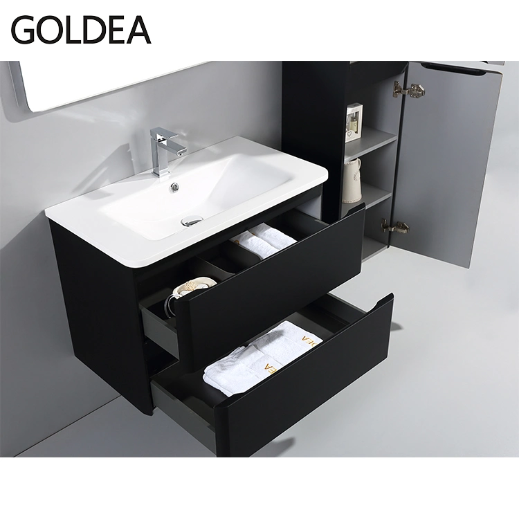 New Modern Vanity Wholesale Vanities Mirror Basin Cabinet Wooden Bathroom Hot Sale