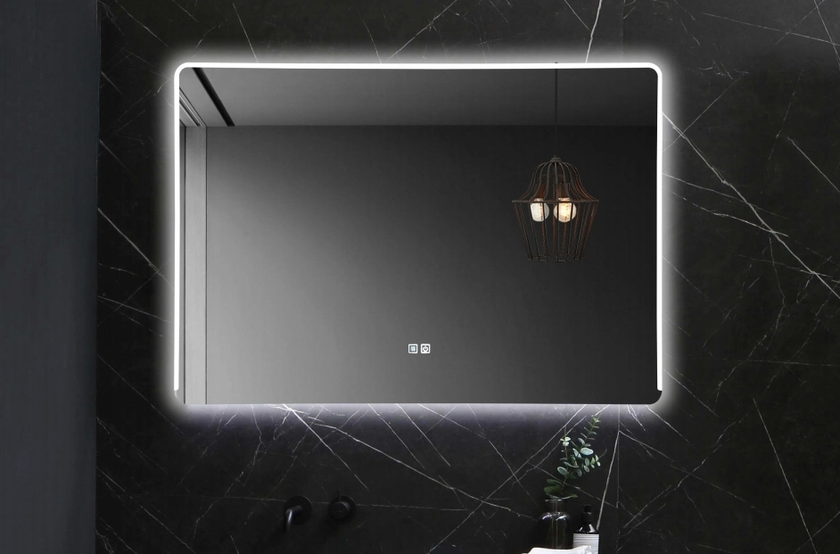 Room Bathroom Full Length Wall Mounted Alum Framed LED Light Mirror