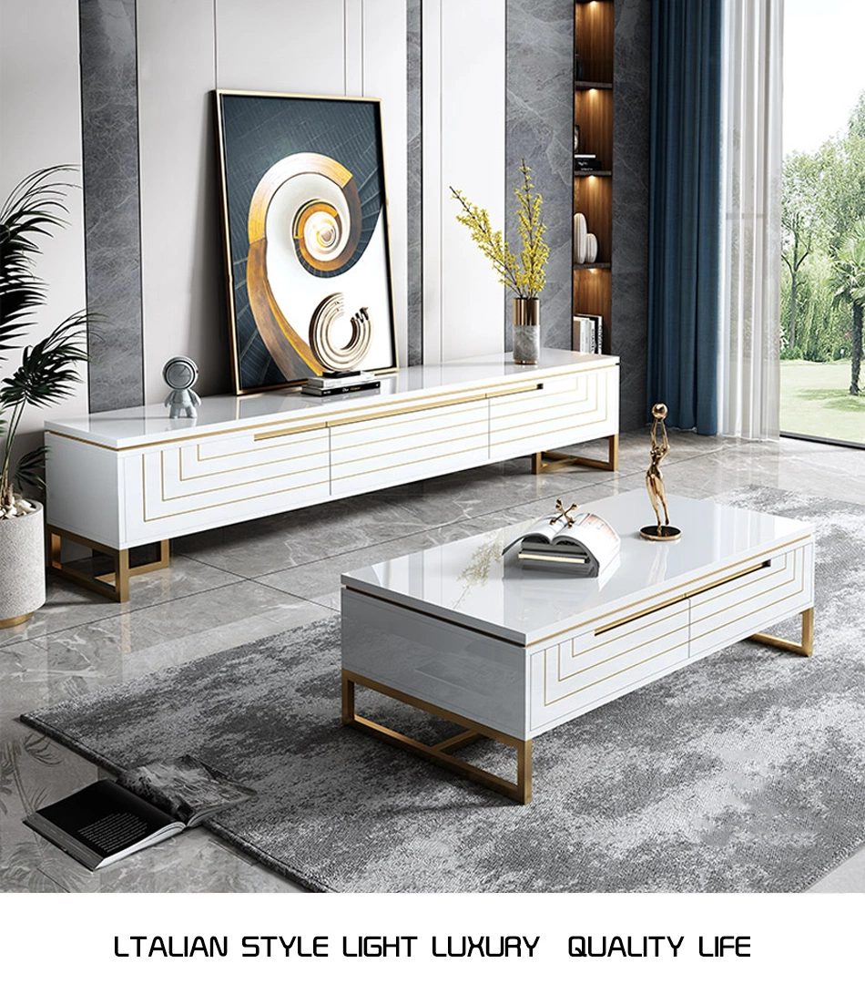 Modern Living Room Cabinet Furniture Luxury Design Hall White Wood Console Table Sideboard for Hotel Furniture