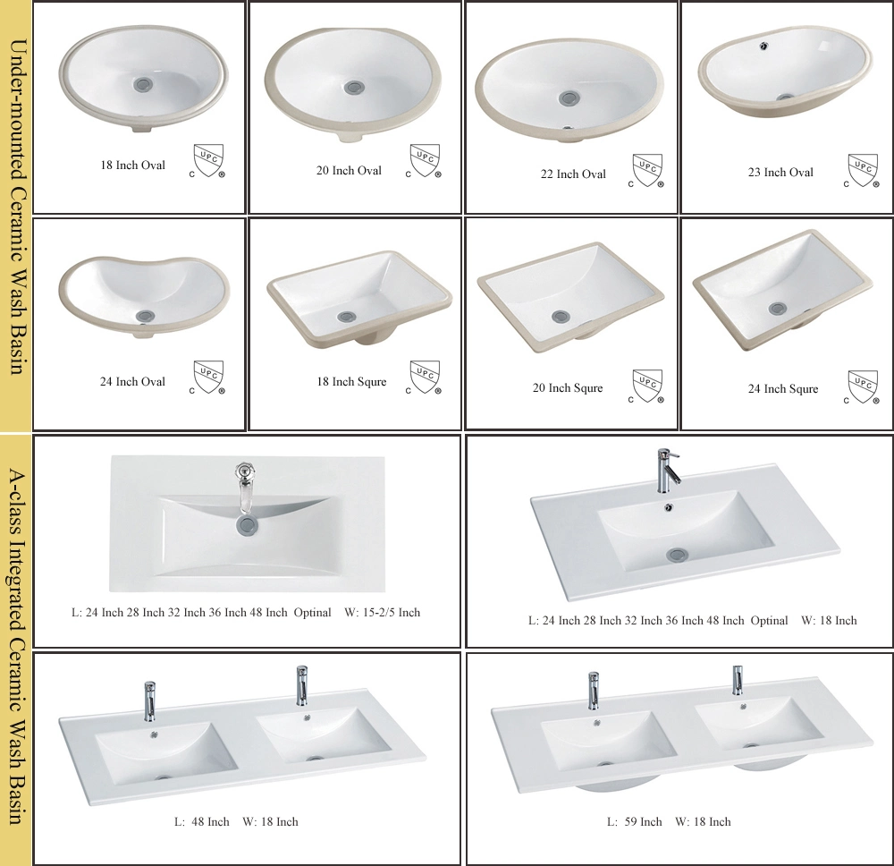 Bathroom Free Standing Storage Vanity Cabinets with Tops