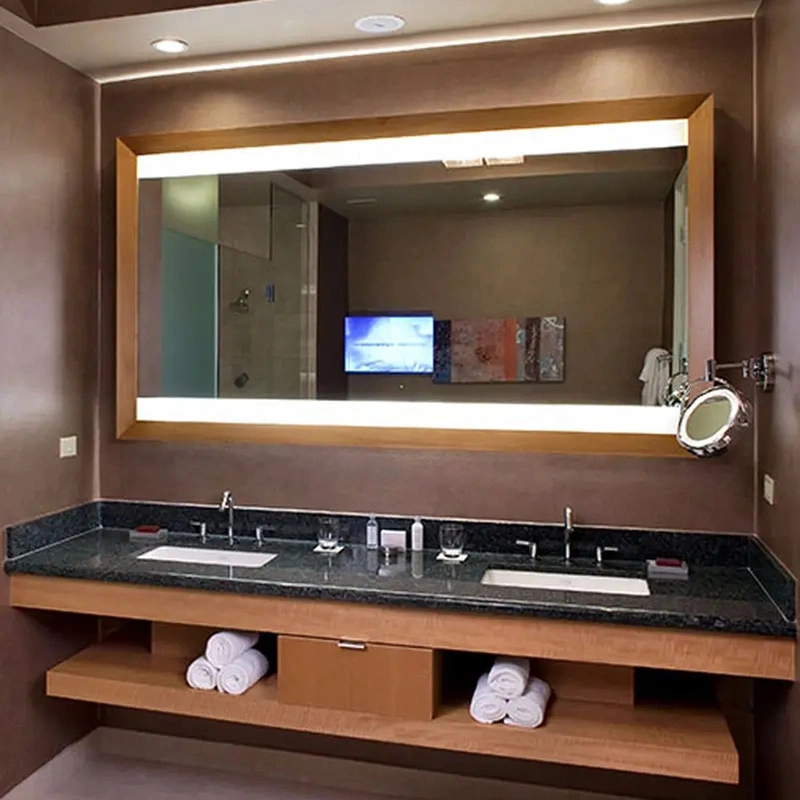 Bathroom Mirror TV LED Bath Mirrors Illuminated Rectangle Mirror TV
