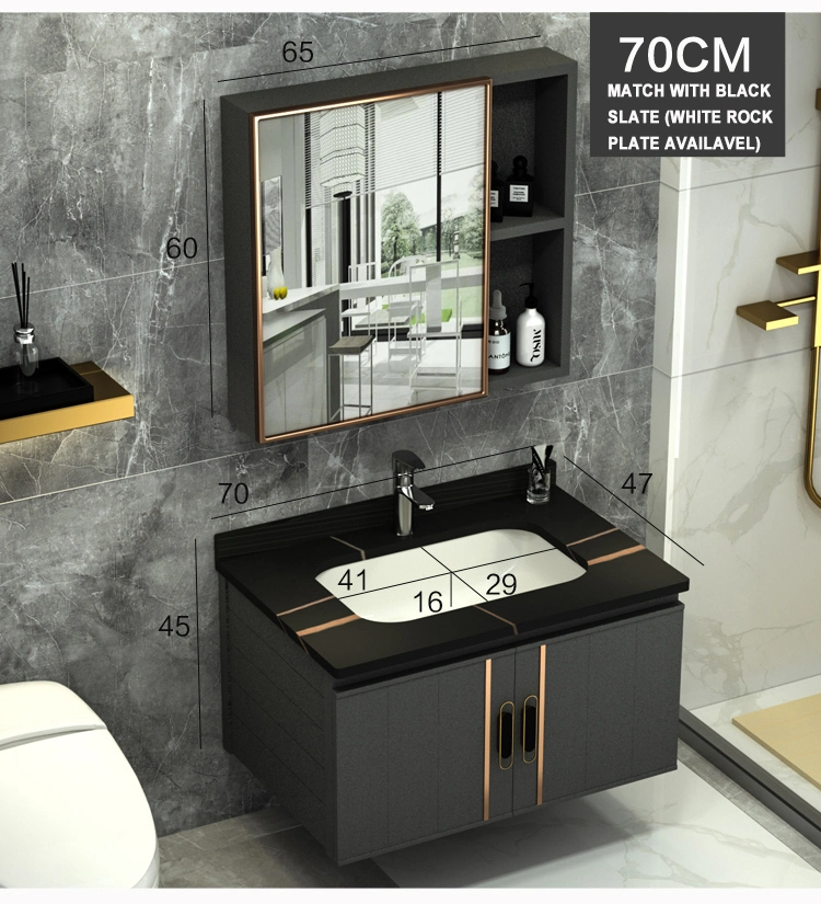 China Wholesale Customizable Modern Style Home Aluminum Furniture Bathroom Vanities Cabinet