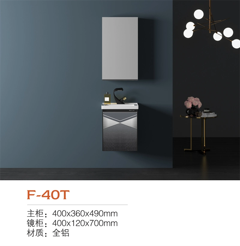 Home Decoration Bathroom Furniture Aluminium Bathroom Vanity Cabinet with Mirror Ark