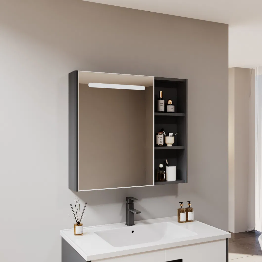 Simple Style Cheap Price Aluminium Mirror Cabinet Stainless Steel Bathroom Cabinet