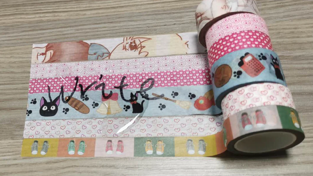 Custom Printing Sticker Printed Japanese Washi Paper Tape for Decoration