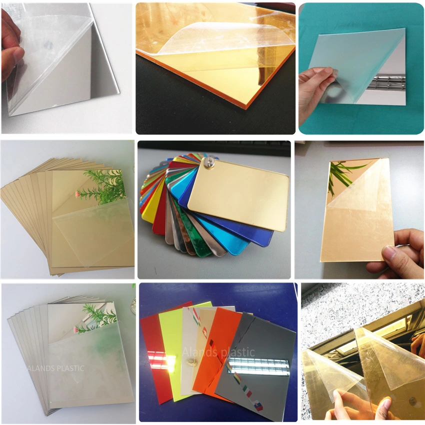 Colorful Plastic Mirror Acrylic Mirrored Panel 2mm 3mm