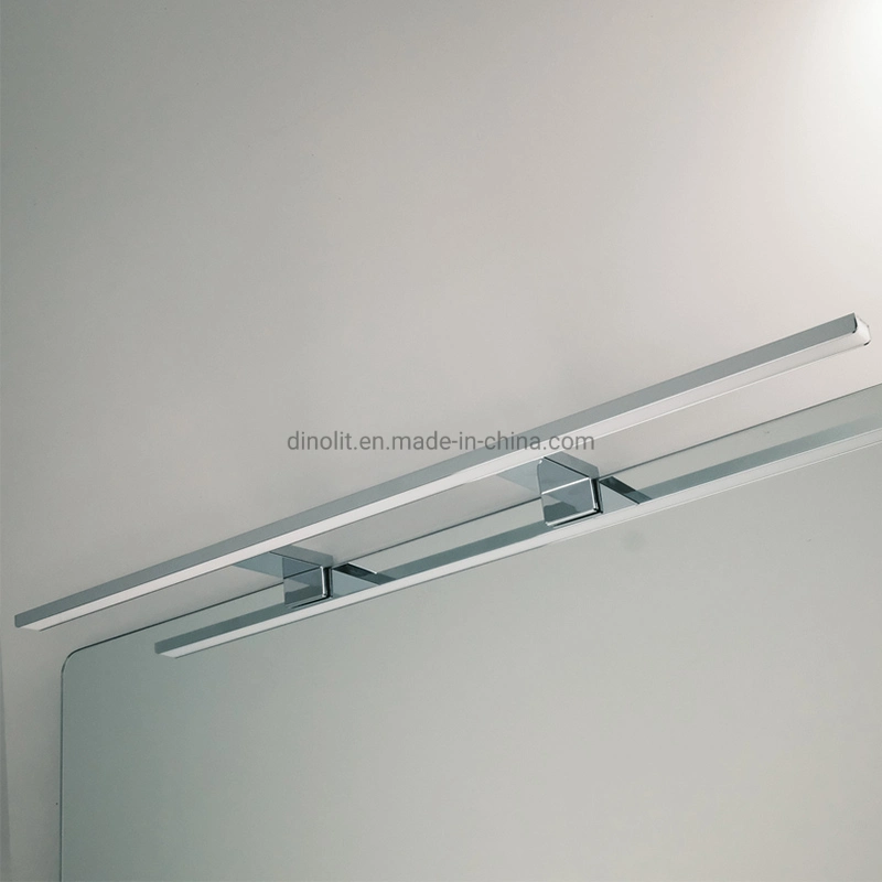 Hotel/Restaurant Decor Project Chrome Aluminum 74cm Long 220V/110V LED Bath Vanity Bathroom Mirror Cabinet Furniture Makeup Light with Clipping Holder CE IP44